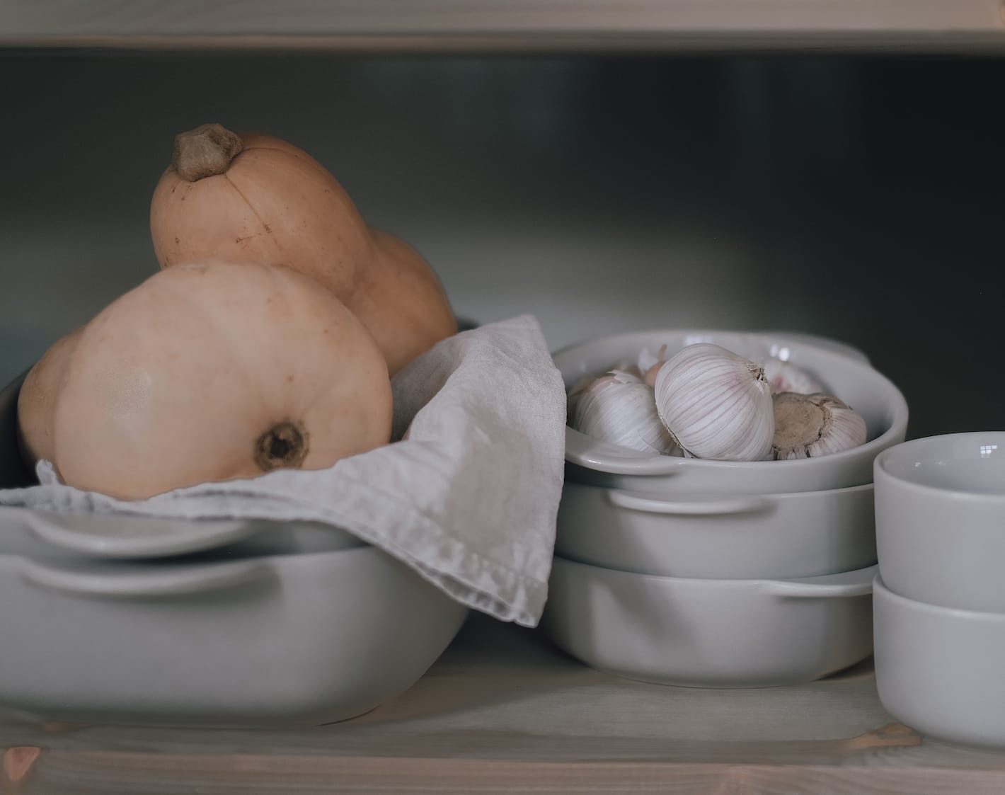 Oppbevaring av mat i et skafferi