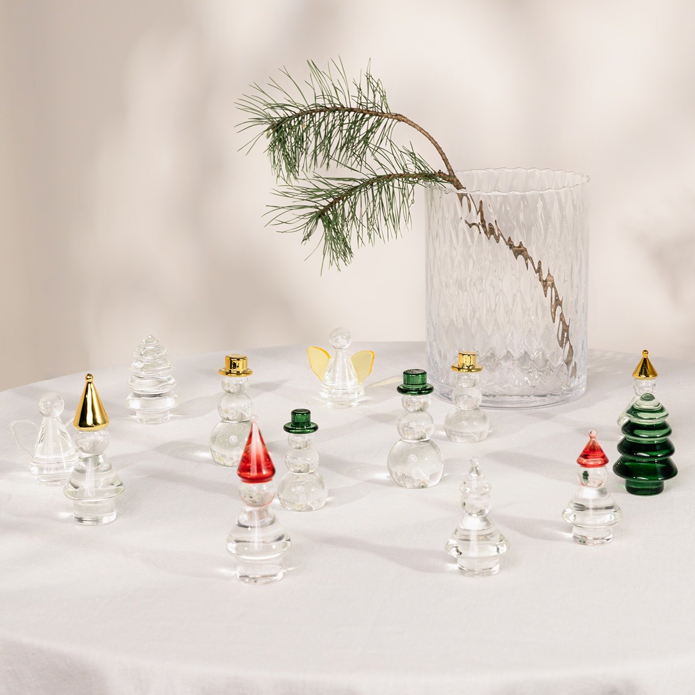 Julefigurer i glass fra Magnor