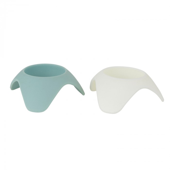 Eggeglass 2pk lys blå 6.7x6.7x