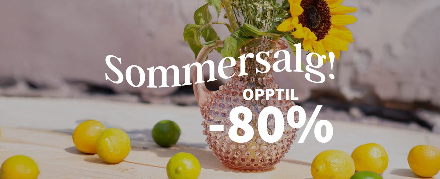 Sommersalg! Opptil 80% rabatt