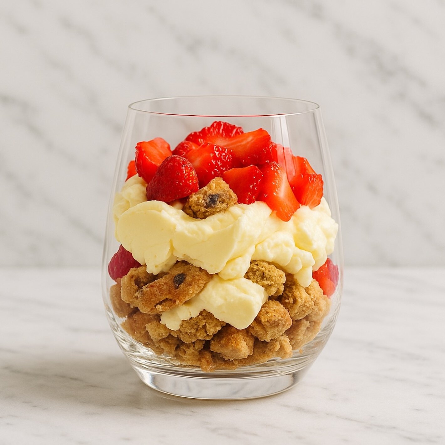 Ostekake i glass