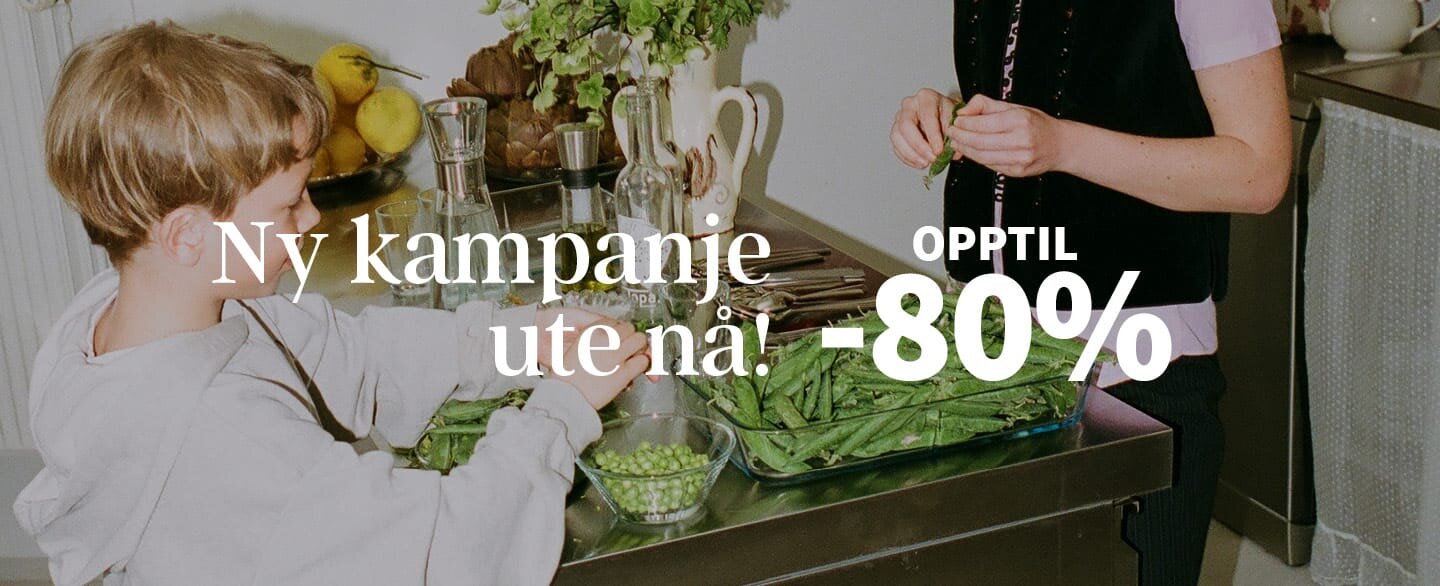 Ny kampanje ute nå! Opptil -80%