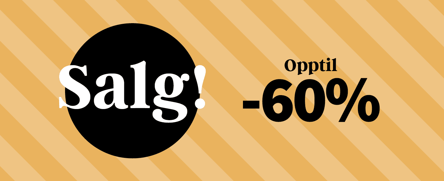 Salg! Opptil 60% rabatt