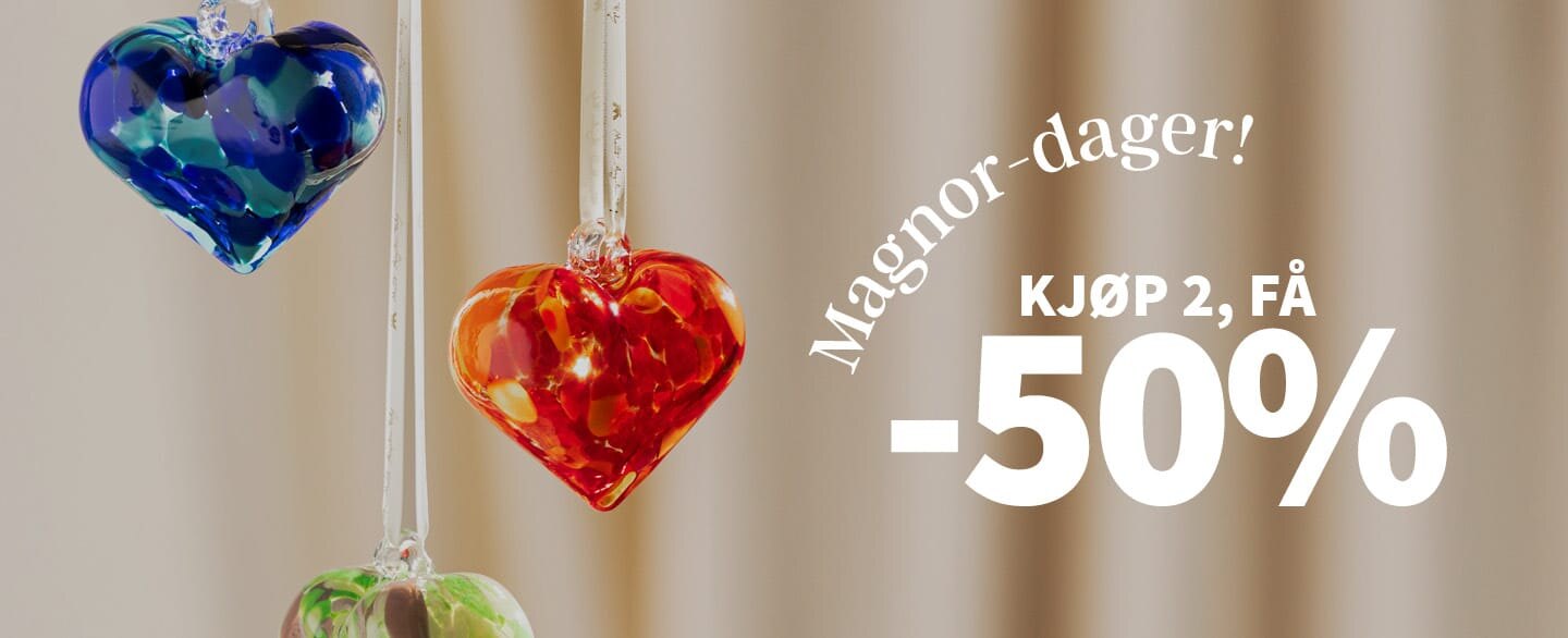 Magnor-dager! Kjøp 2, få 50% rabatt.