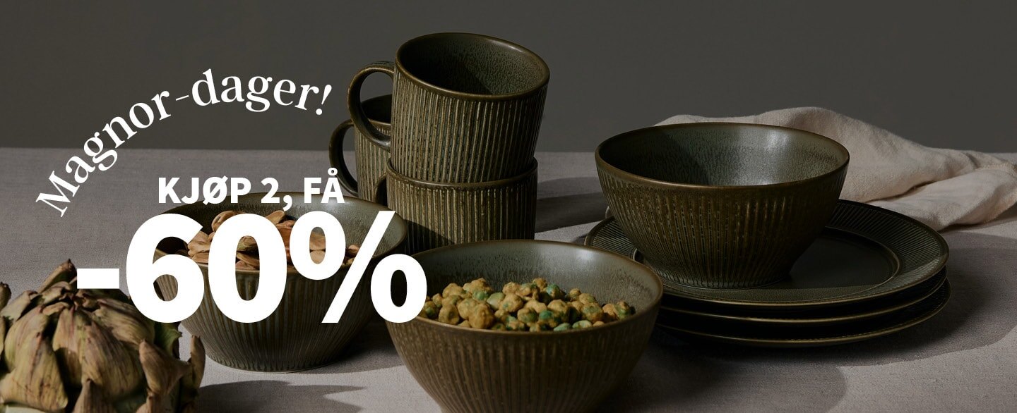 Magnor-dager! Kjøp 2, få 60% rabatt.