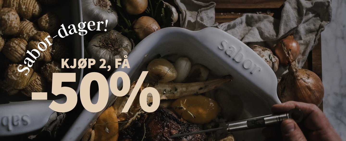 Sabor-dager! Kjøp 2, få 50% rabatt.