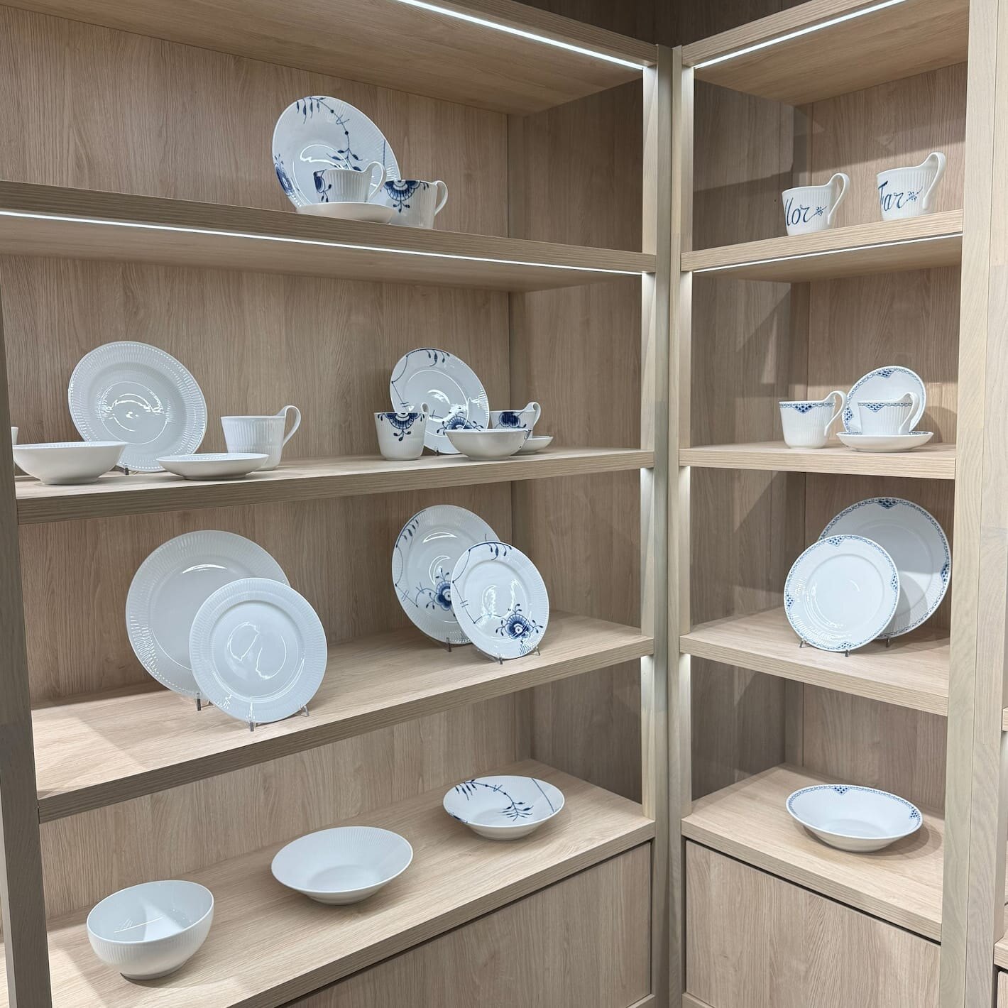 Royal Copenhagen shop in shop-utstilling hos Tilbords Bogstadveien.