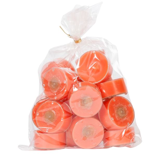 T-lys 20/pose plastcup ORANGE