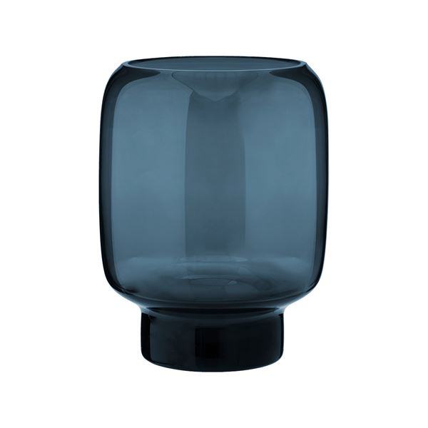 Hoop vase. 18 cm. glass - M - midnight