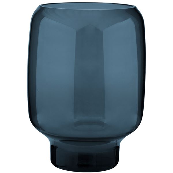 Hoop vase. 20 cm. glass - L - midnight