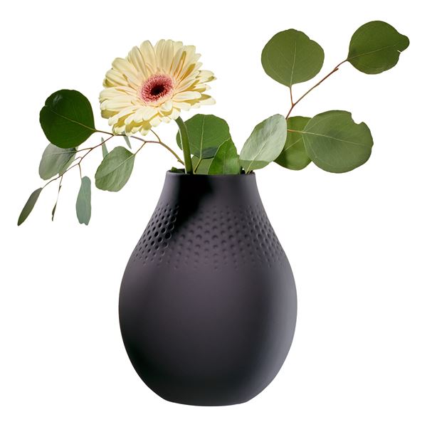 Villeroy & Boch Manufacture Collier Noir vase 20 cm svart