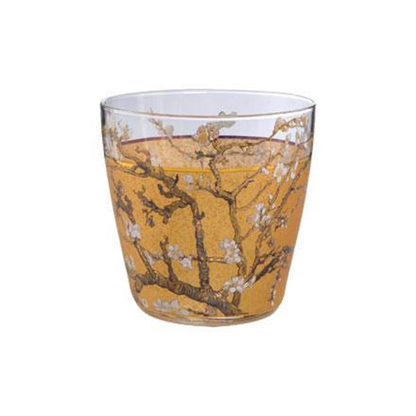Almond Tree gold glass lyslykt 9cm