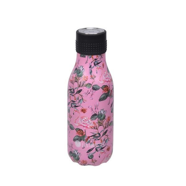 Termoflaske 280 ml rosa med mønster
