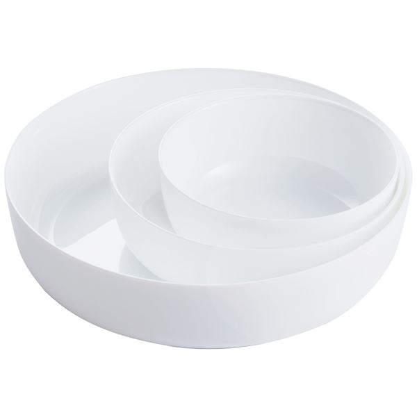 3 pk Ildfast form Hvit D26 D22 D18 Glass