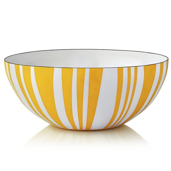 Cathrineholm, stripes bowl 30cm gul
