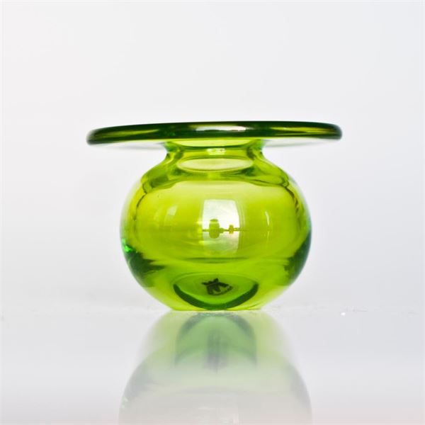 Vase grønn trans          7 cm