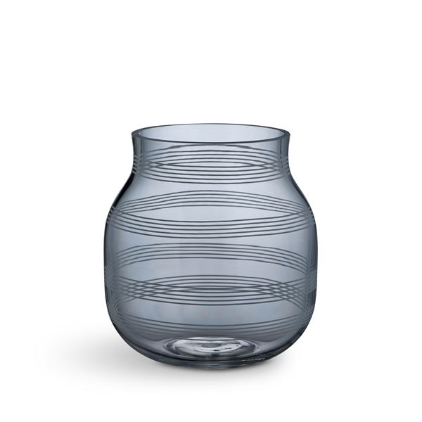 Vase stålblå 17 cm