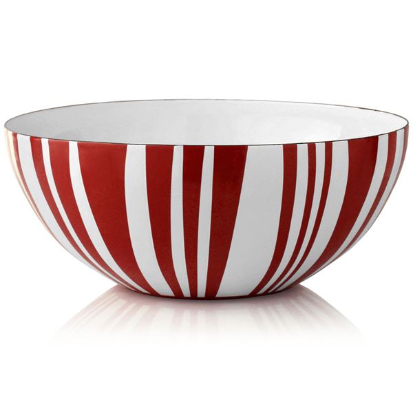 Cathrineholm, stripes bowl 30cm rød