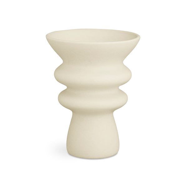 Kähler, kontur vase 20cm hvit