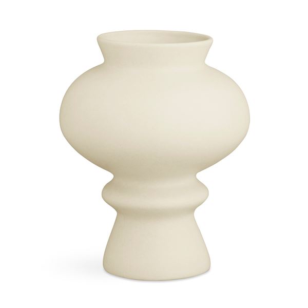 Kähler, kontur vase 23cm hvit
