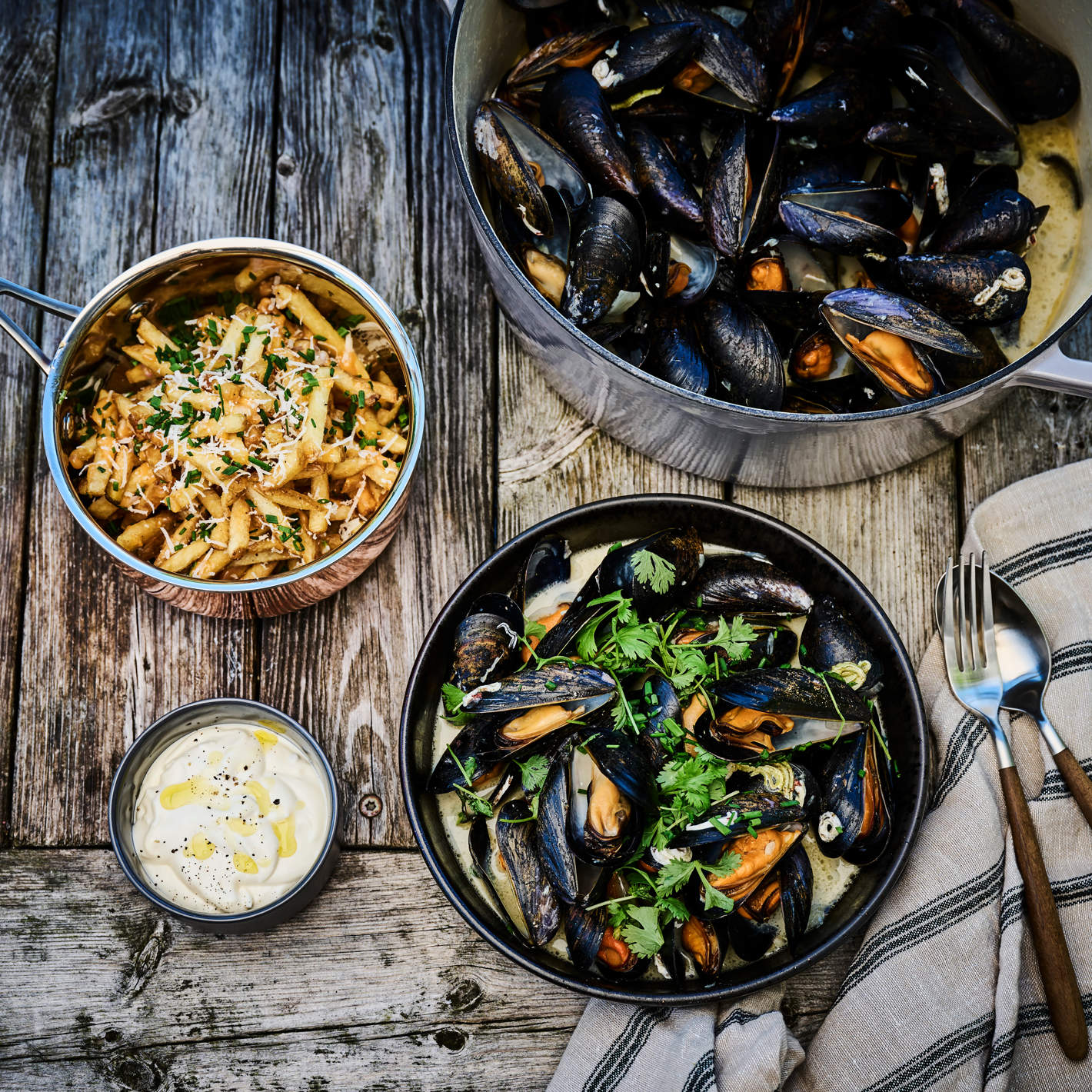 Moules frites asian style av Trond Moi