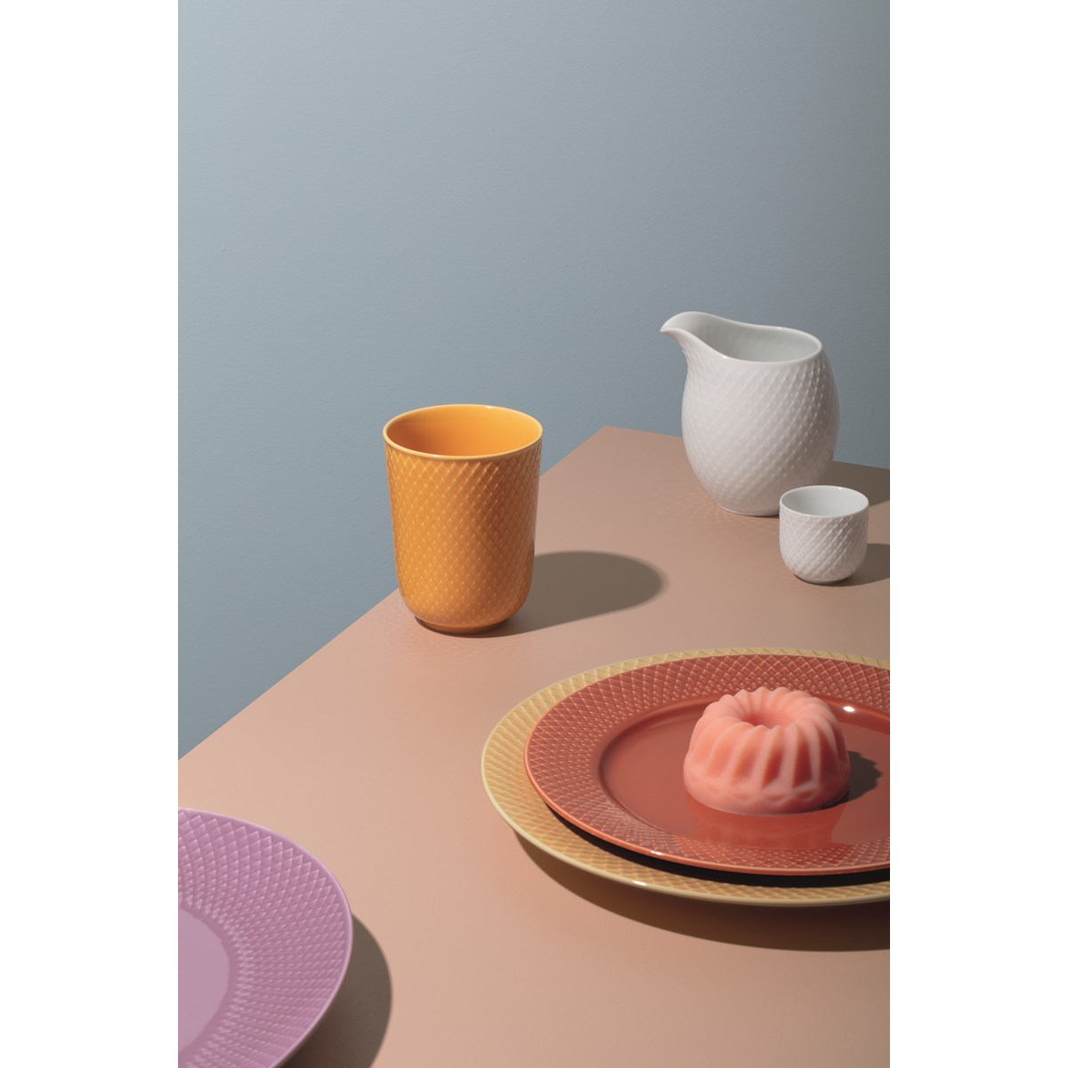Lyngby Porcelæn Rhombe Color lunsjtallerken 23 cm