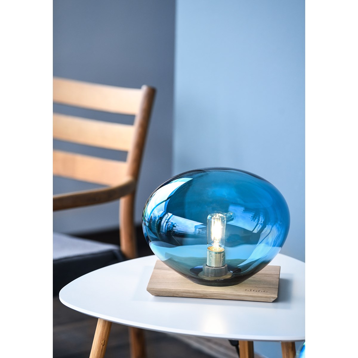 Magnor Stone lampe 25 cm ocean blue 