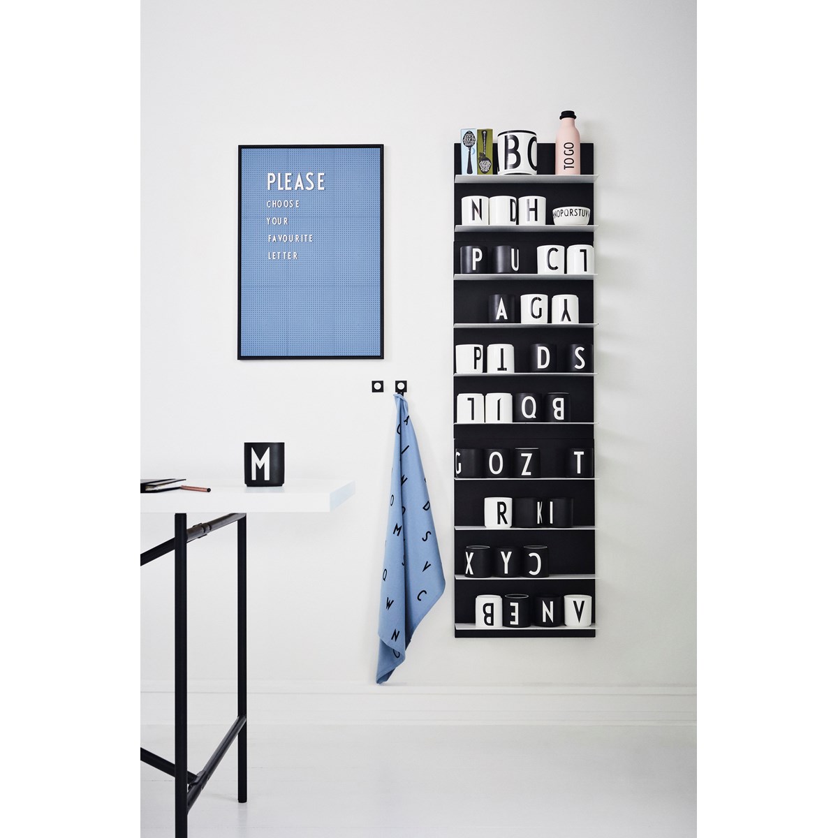 Design Letters Personal krus A 250 ml svart