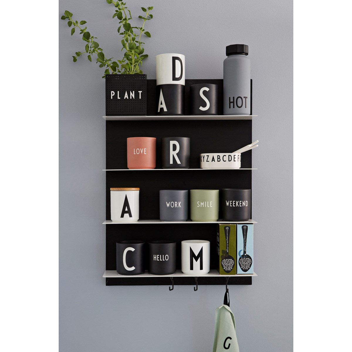 Design Letters Personal krus A 250 ml svart