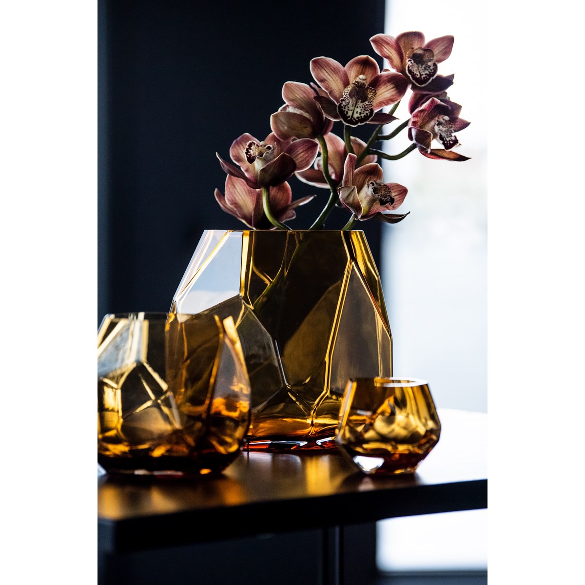 Magnor, iglo vase stor cognac 220mm