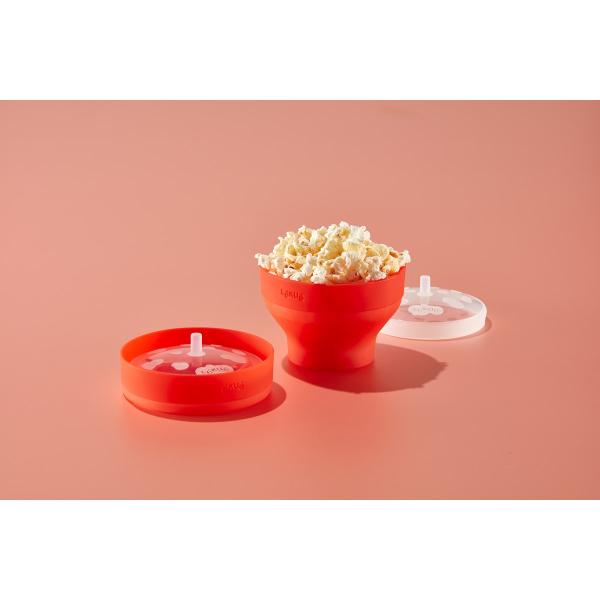 Lékué, popcorn maker mini 2stk rød
