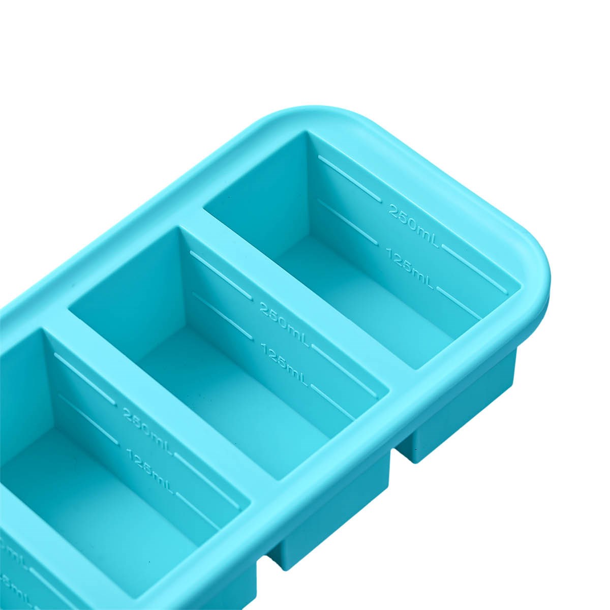 Souper Cubes, 1-cup silikonform 2pk Aqua